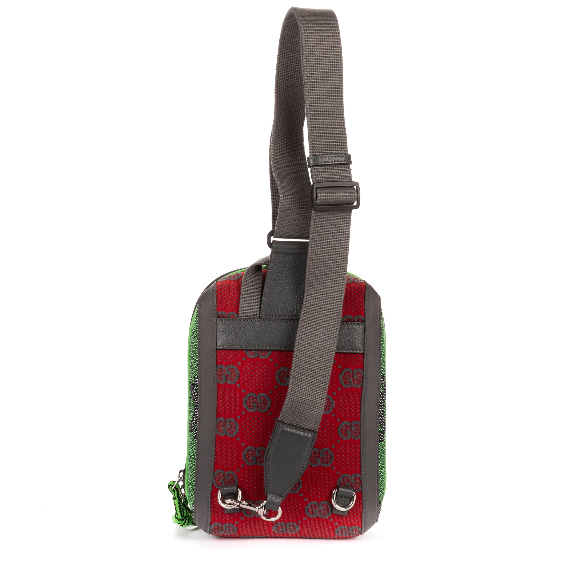 Backpack Two Way Jersey GG Backpack Green Monogram Nylon