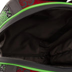 Mochila de punto bidireccional Mochila GG de nailon verde monograma
