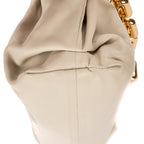 Handbag Chain Pouch Ivory Soft Calfskin Leather