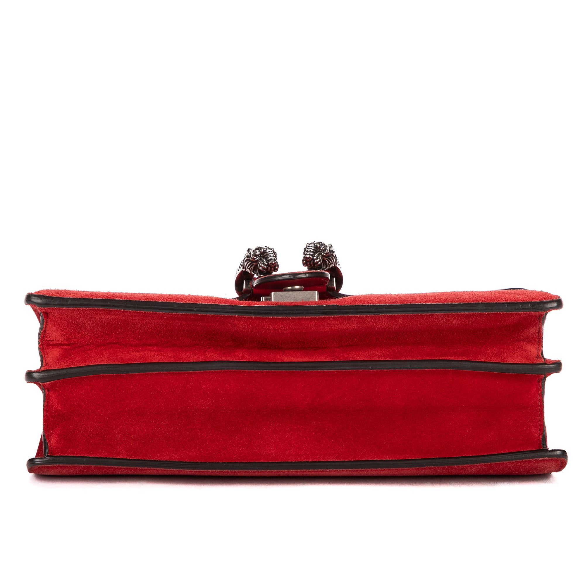 Shoulder Bag Medium Dionysus Chain Crossbody Medium Red Suede Leather