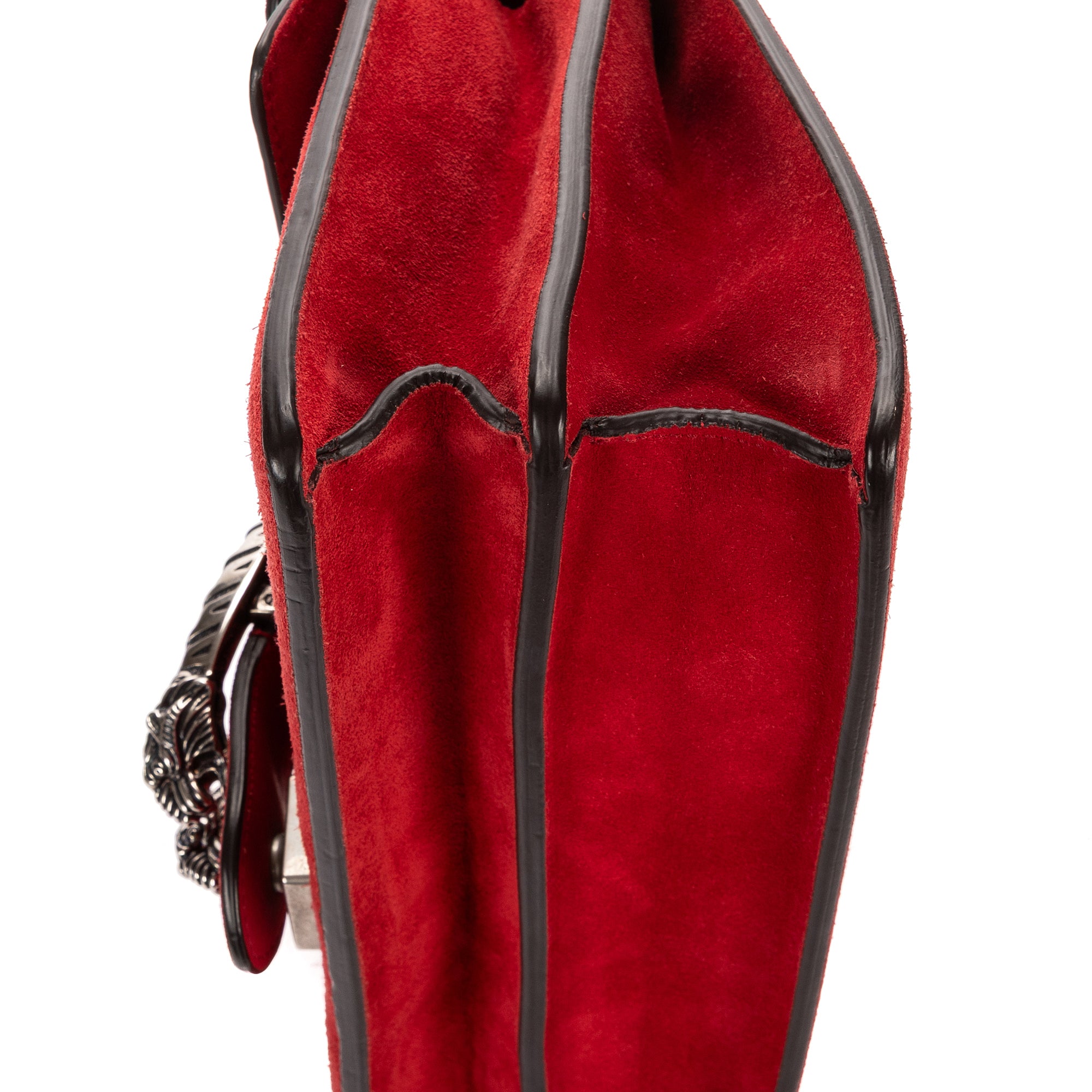 Shoulder Bag Medium Dionysus Chain Crossbody Medium Red Suede Leather
