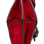 Shoulder Bag Medium Dionysus Chain Crossbody Medium Red Suede Leather
