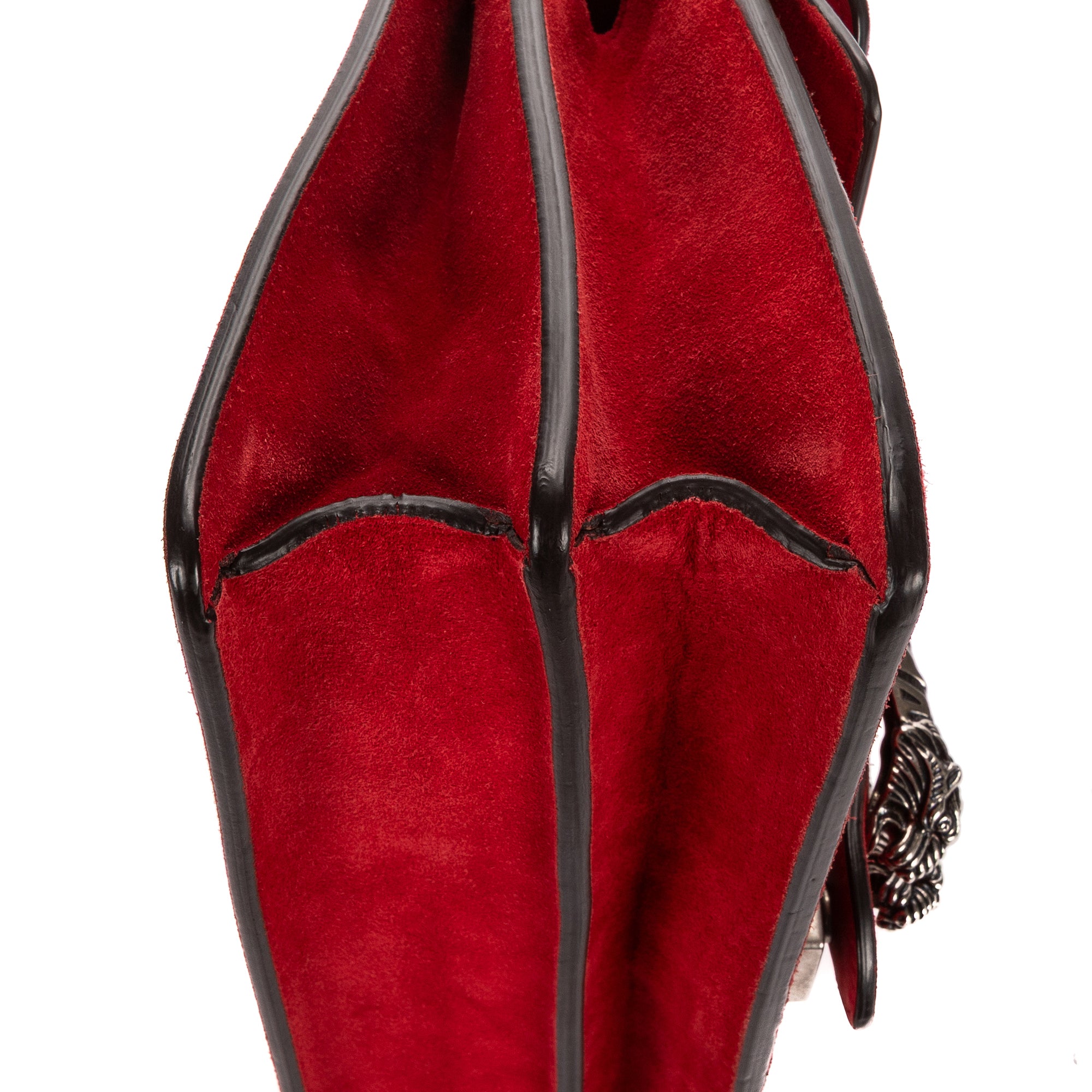 Shoulder Bag Medium Dionysus Chain Crossbody Medium Red Suede Leather