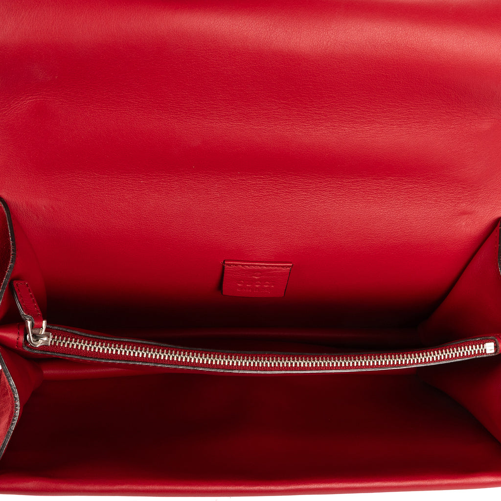 Shoulder Bag Medium Dionysus Chain Crossbody Medium Red Suede Leather