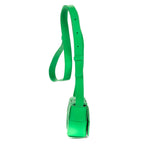 Shoulder Bag Micro Candy Cassette Crossbody Micro Green Intrecciato Leather