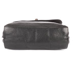 Shoulder Bag Medium Bamboo Daily Top Handle Black Grained Calfskin Leather