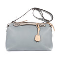 Sac porté épaule By The Way Medium en cuir de veau souple bleu clair