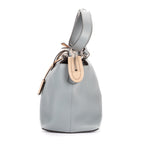 Sac porté épaule By The Way Medium en cuir de veau souple bleu clair