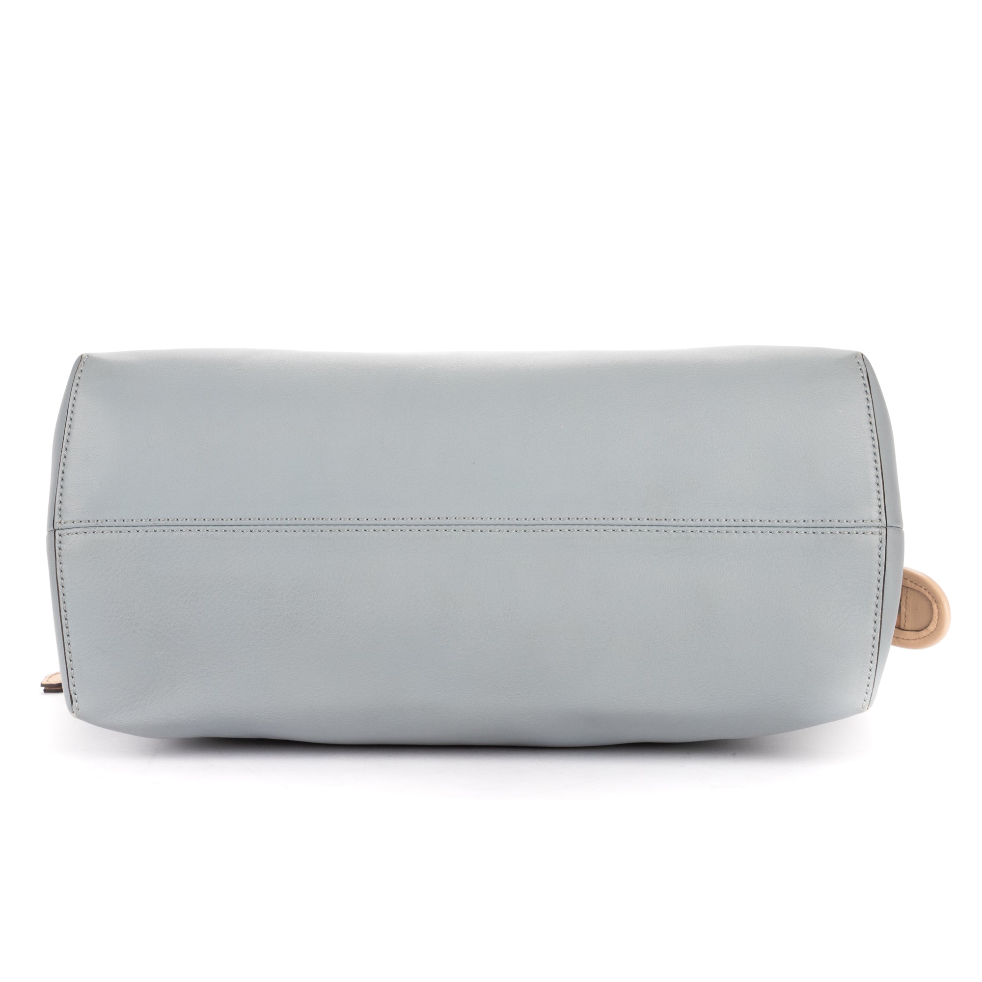 Sac porté épaule By The Way Medium en cuir de veau souple bleu clair