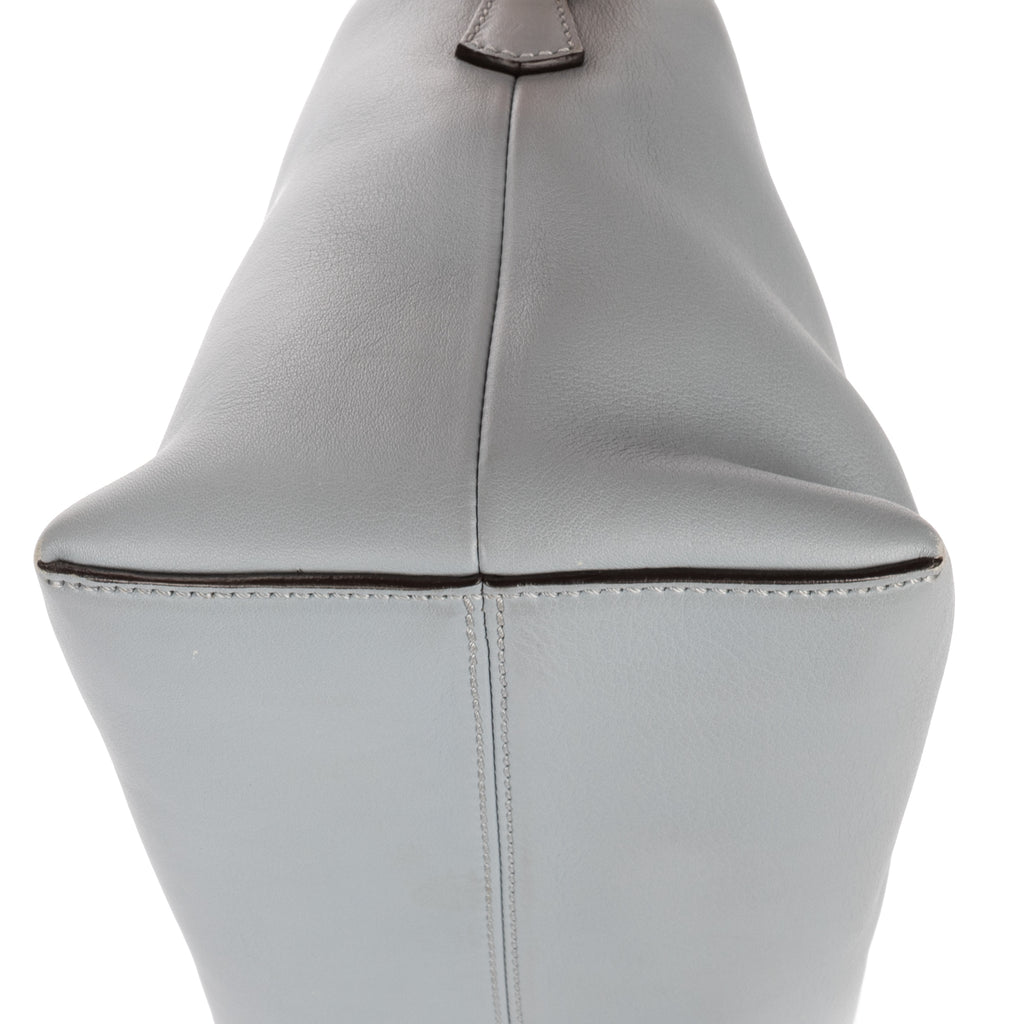 Sac porté épaule By The Way Medium en cuir de veau souple bleu clair