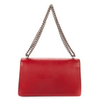 Shoulder Bag Medium Swarvoski Crystal Dionysus Medium Red Grained Calfskin Leather
