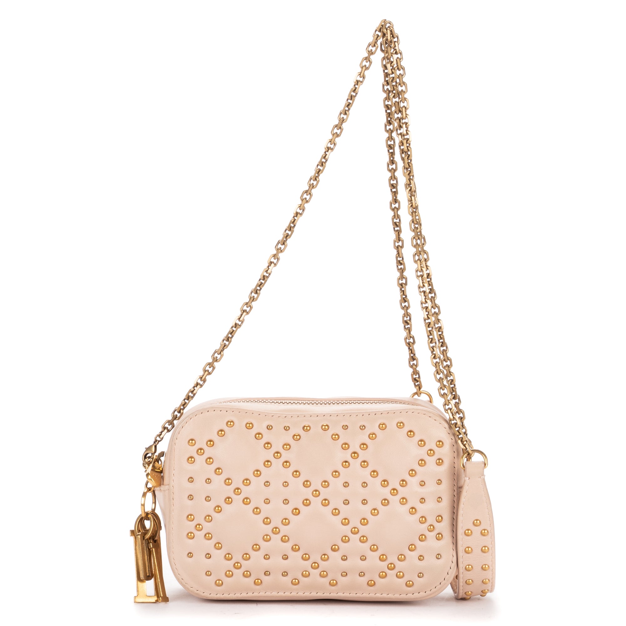 Shoulder Bag Mini Studded Lady Dior Mini Pink Cannage Studded Leather