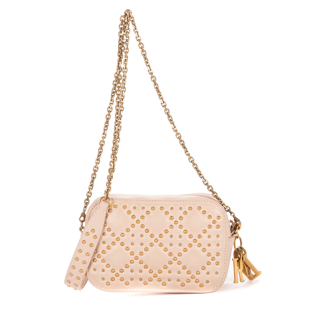 Shoulder Bag Mini Studded Lady Dior Mini Pink Cannage Studded Leather