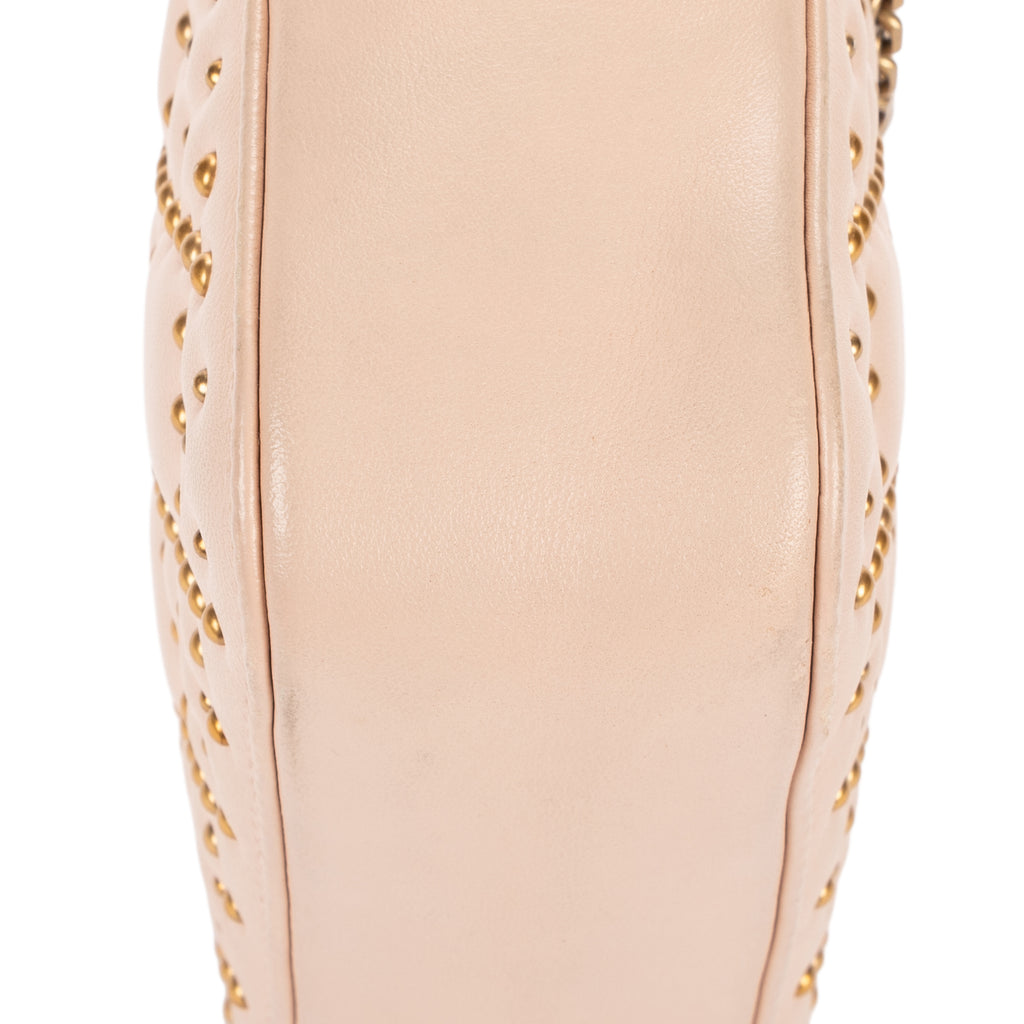Shoulder Bag Mini Studded Lady Dior Mini Pink Cannage Studded Leather