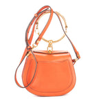 Shoulder Bag Nile Bracelet Crossbody Dark Orange Calfskin Leather