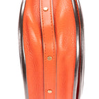 Shoulder Bag Nile Bracelet Crossbody Dark Orange Calfskin Leather