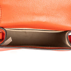 Shoulder Bag Nile Bracelet Crossbody Dark Orange Calfskin Leather