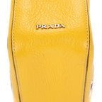 Sac à bandoulière Œillet Sac chaîne Bauletto Cuir Vitello Daino Jaune