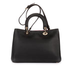 Shoulder Bag Diorissimo Tote Black Grained Calfskin Leather