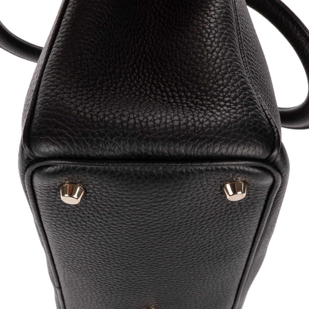 Shoulder Bag Diorissimo Tote Black Grained Calfskin Leather