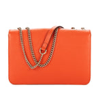 Shoulder Bag Medium Interlocking GG Chain Crossbody Medium Orange Grained Calfskin Leather