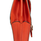 Shoulder Bag Medium Interlocking GG Chain Crossbody Medium Orange Grained Calfskin Leather