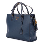 Shoulder Bag Galleria Tote Navy Saffiano Lux Leather