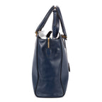 Shoulder Bag Galleria Tote Navy Saffiano Lux Leather