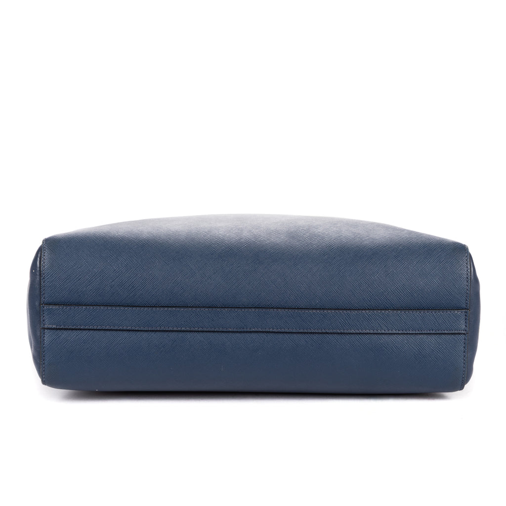 Shoulder Bag Galleria Tote Navy Saffiano Lux Leather