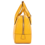 Shoulder Bag Boston Top Handle Yellow Diamante Canvas