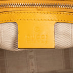 Shoulder Bag Boston Top Handle Yellow Diamante Canvas