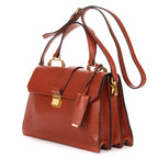 Shoulder Bag Madras Top Handle Brown Madras Leather