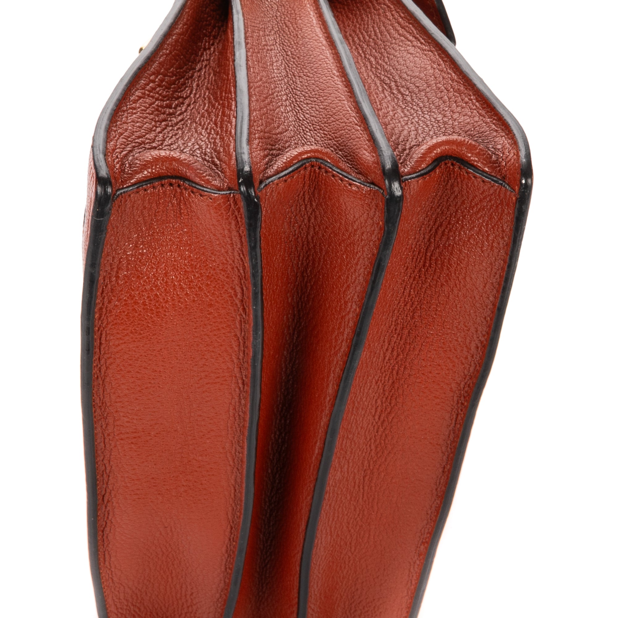 Shoulder Bag Madras Top Handle Brown Madras Leather
