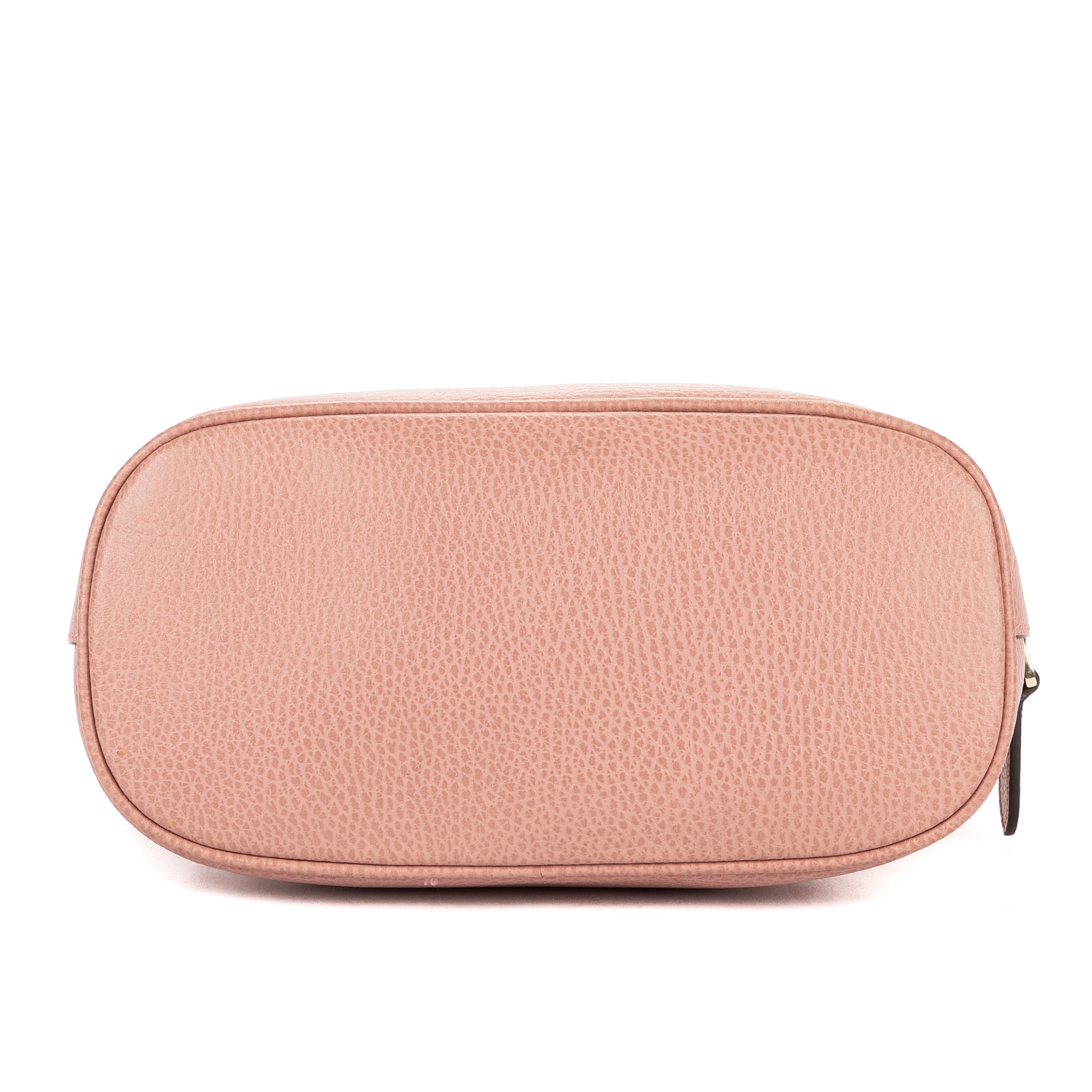 Shoulder Bag Small Dome Crossbody Small Pink Grained Calfskin Leather