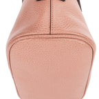 Shoulder Bag Small Dome Crossbody Small Pink Grained Calfskin Leather