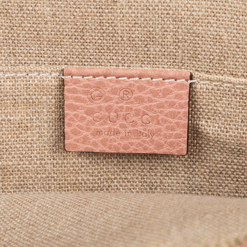 Shoulder Bag Small Dome Crossbody Small Pink Grained Calfskin Leather