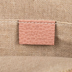 Shoulder Bag Small Dome Crossbody Small Pink Grained Calfskin Leather