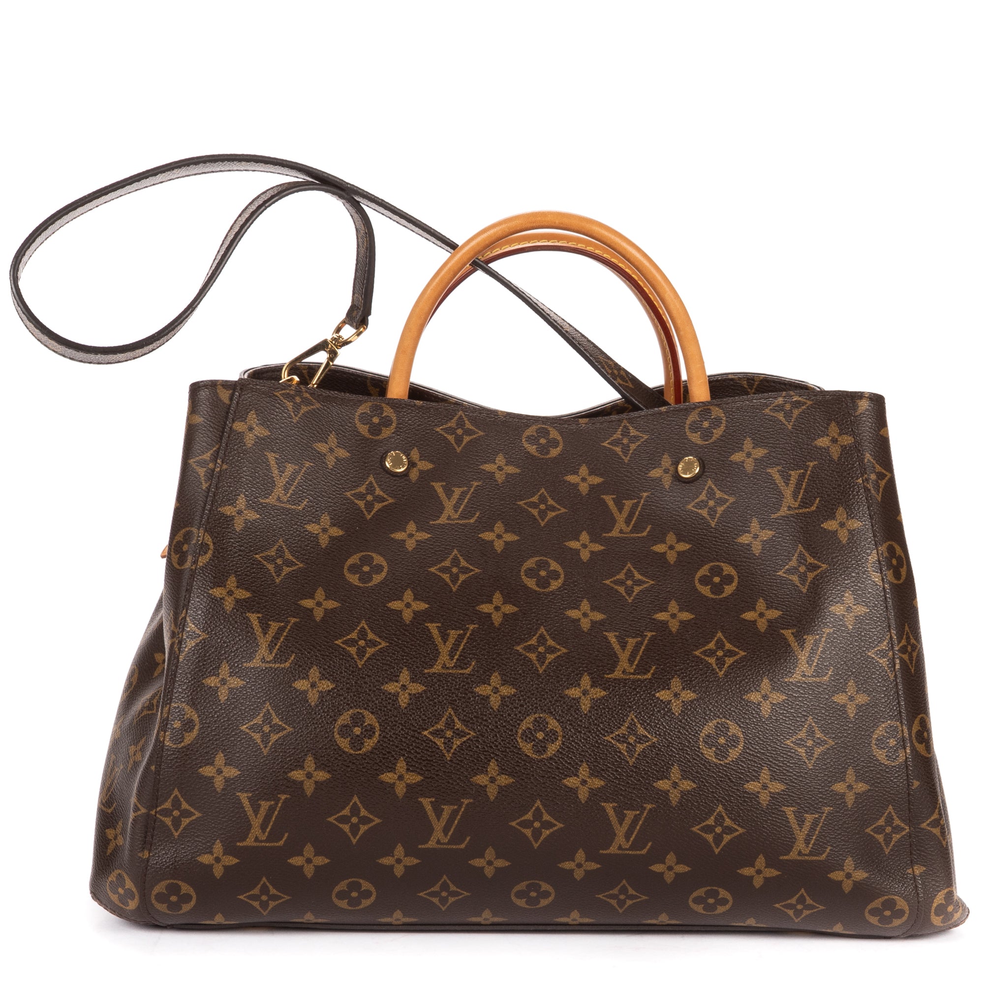 Shoulder Bag Montaigne MM Brown Monogram Canvas