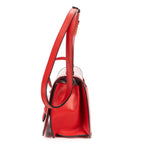 Shoulder Bag Medium Barcelona Medium Red Smooth Calfskin Leather