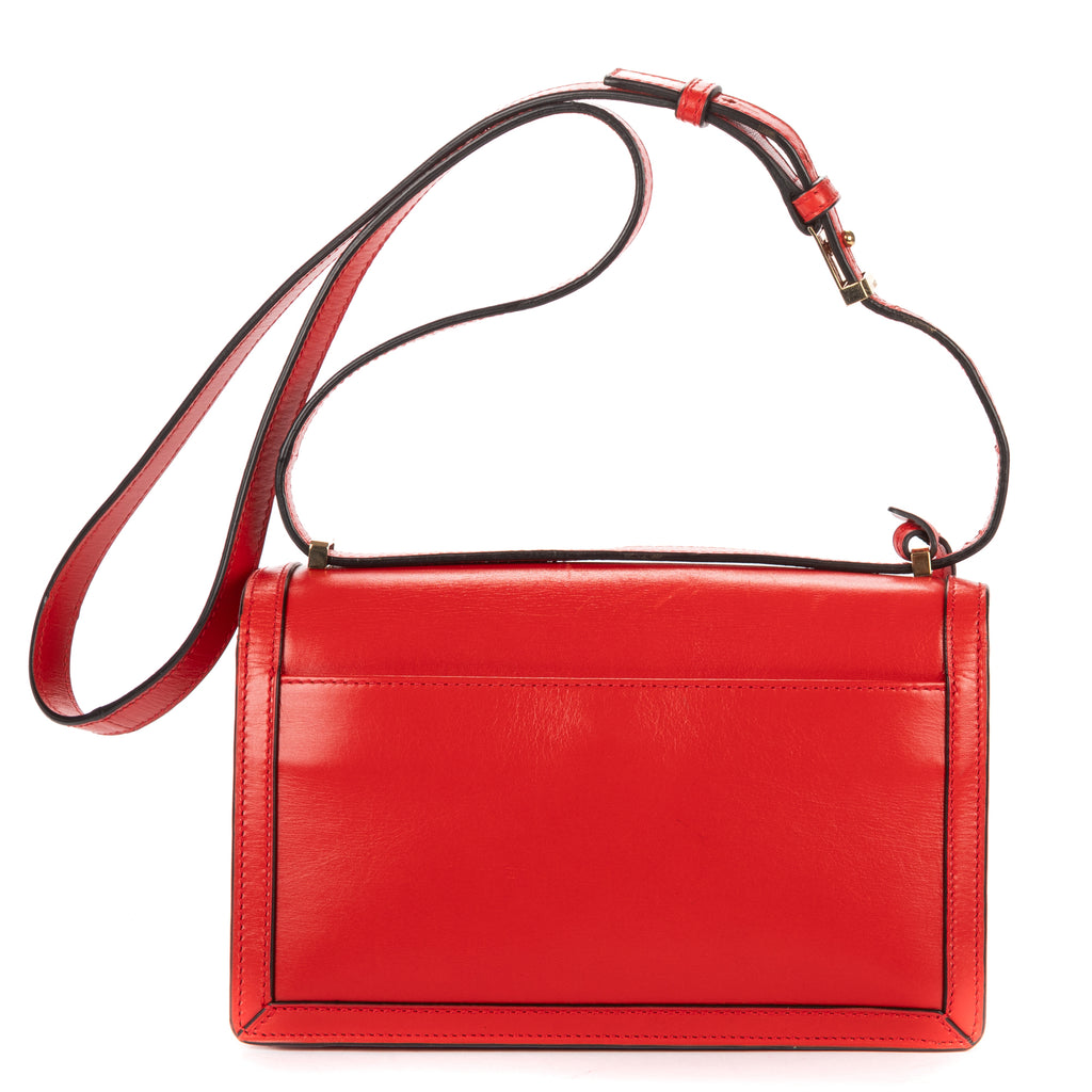 Shoulder Bag Medium Barcelona Medium Red Smooth Calfskin Leather