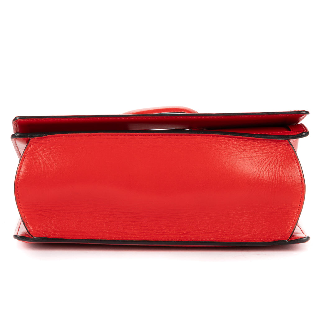 Shoulder Bag Medium Barcelona Medium Red Smooth Calfskin Leather