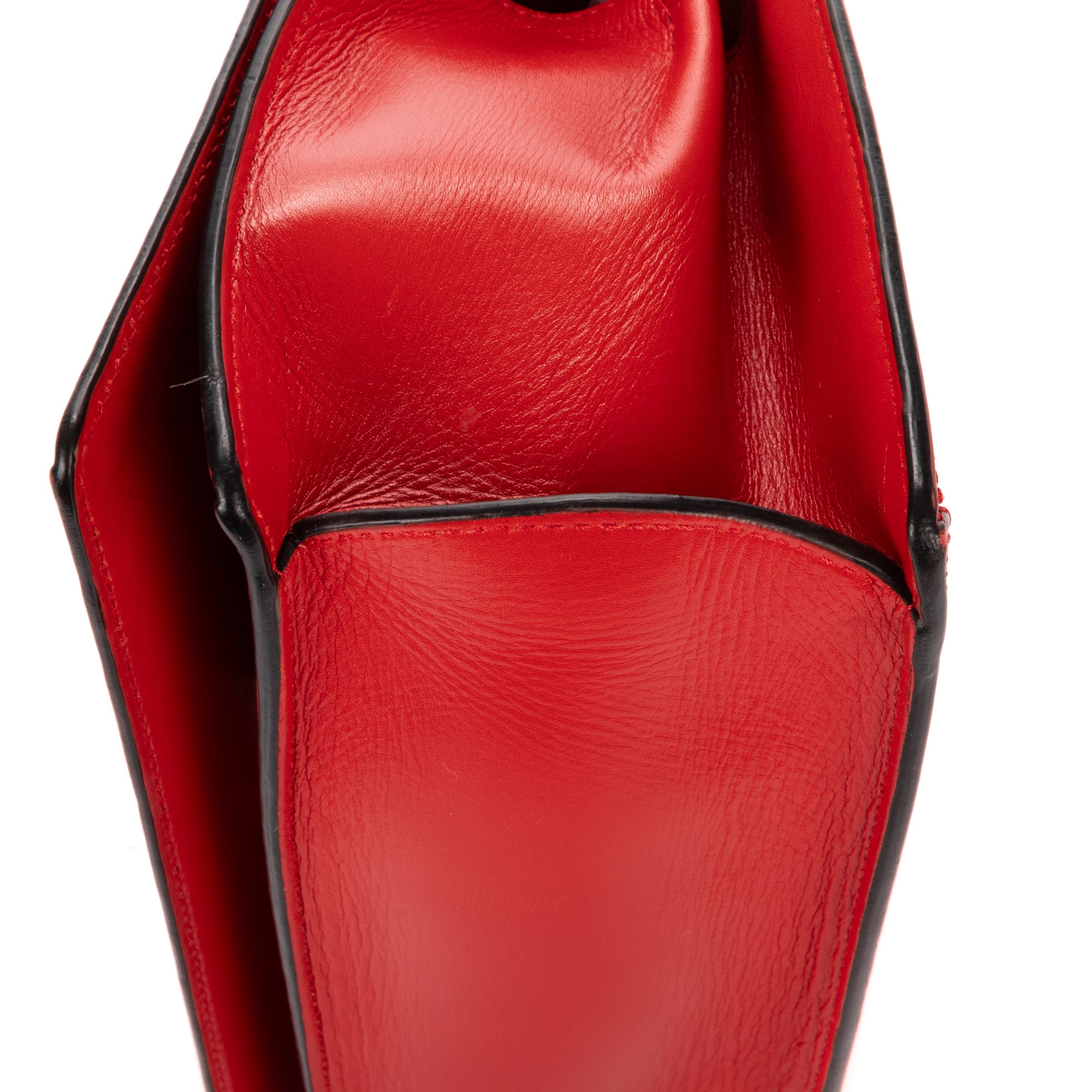 Shoulder Bag Medium Barcelona Medium Red Smooth Calfskin Leather