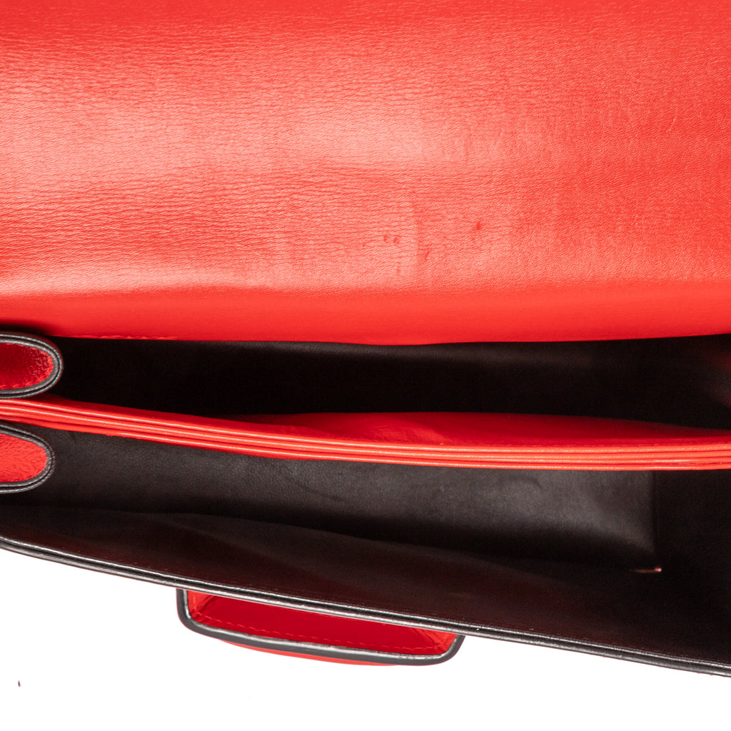 Shoulder Bag Medium Barcelona Medium Red Smooth Calfskin Leather