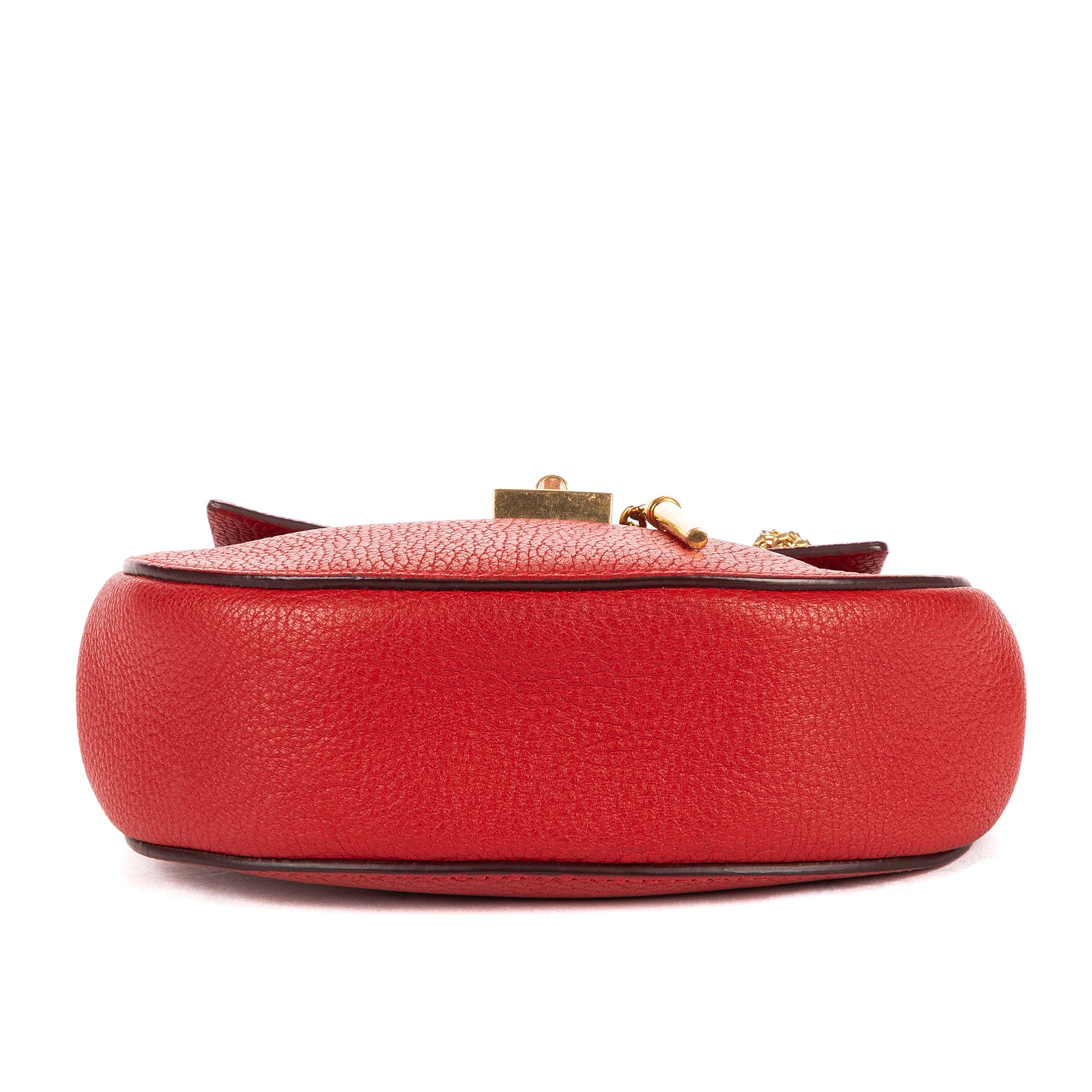 Shoulder Bag Drew Crossbody Bag Mini Red Calfskin Leather