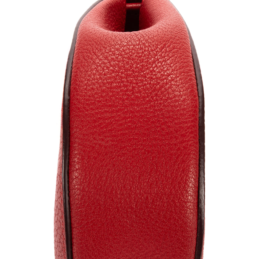 Shoulder Bag Drew Crossbody Bag Mini Red Calfskin Leather