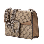 Shoulder Bag Mini Dionysus Chain Crossbody Mini Brown Supreme Coated Canvas