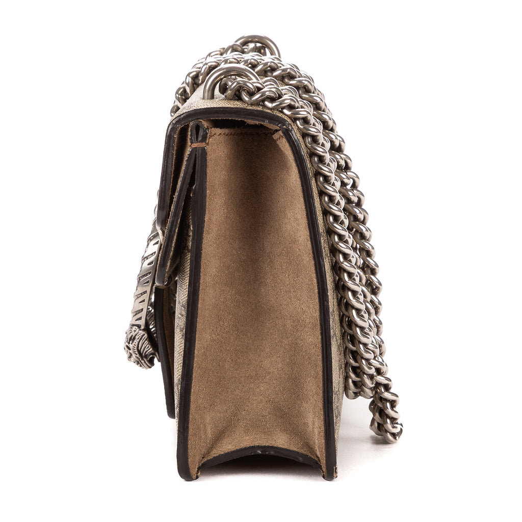 Shoulder Bag Mini Dionysus Chain Crossbody Mini Brown Supreme Coated Canvas