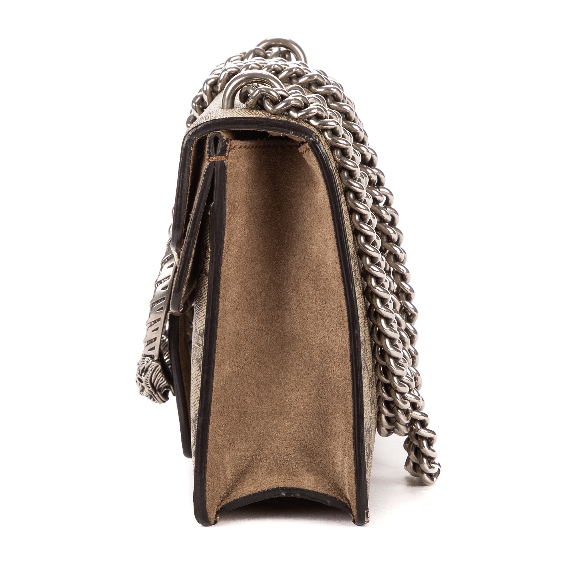 Shoulder Bag Mini Dionysus Chain Crossbody Mini Brown Supreme Coated Canvas
