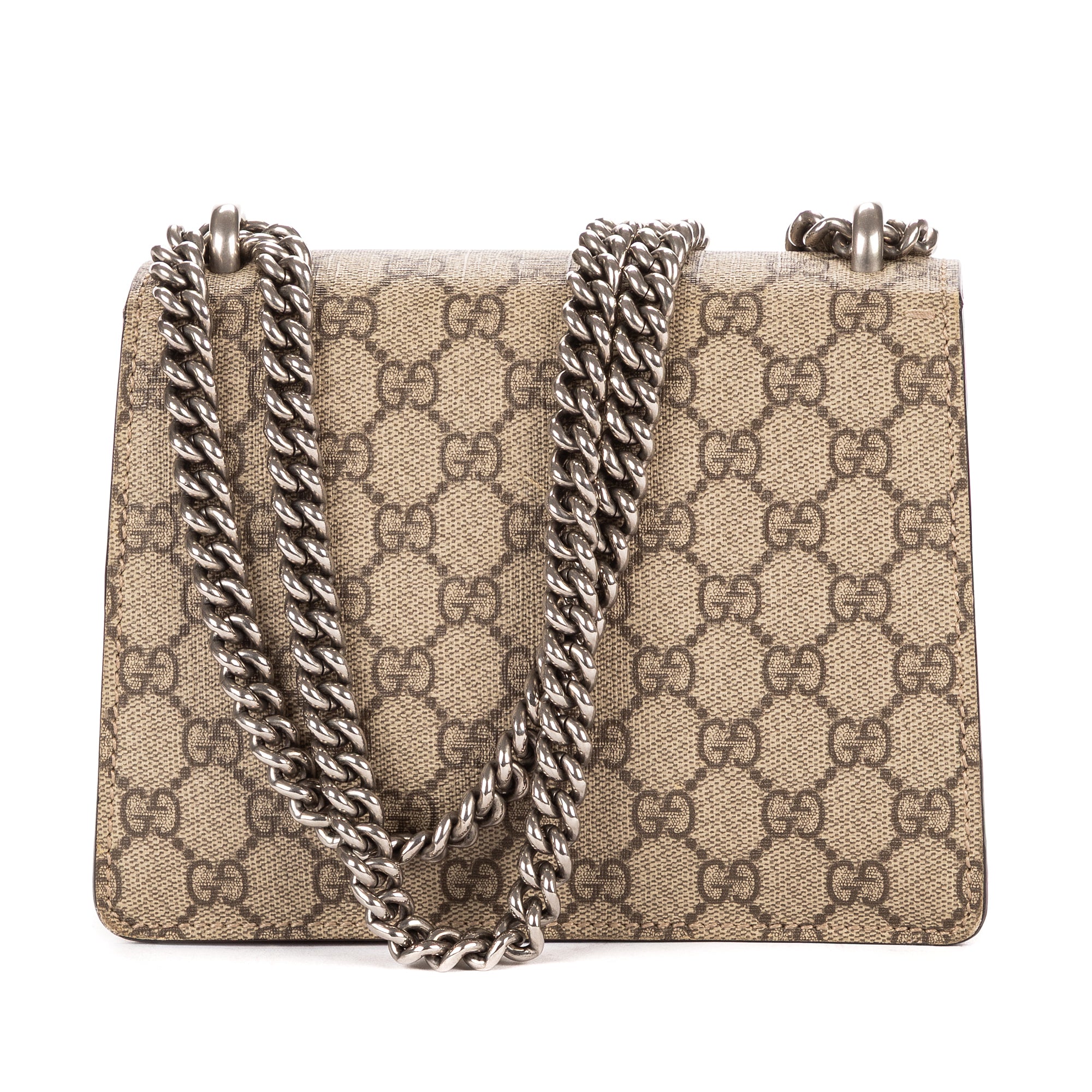 Shoulder Bag Mini Dionysus Chain Crossbody Mini Brown Supreme Coated Canvas