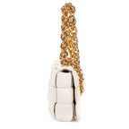 Shoulder Bag Padded Casette Chain Crossbody Ivory Maxi Intreccio Padded Leather